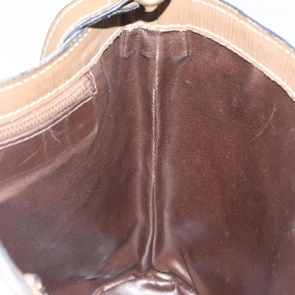 FENDI Zucchino Canvas Shoulder Bag Enamel Beige Gold Auth ep8215 - Picture 13 of 16